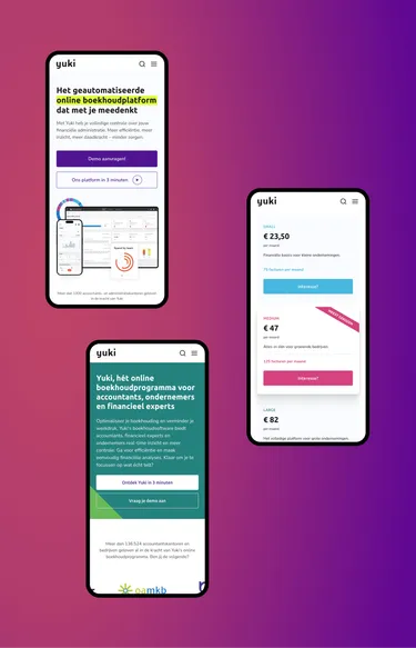 Yuki klantcase mobile app